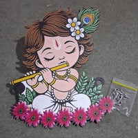 Krishna Wooden Keys Hanger
