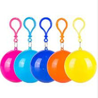 Portable Disposable Emergency Raincoats Waterproof Rain Poncho in A Ball for Traveling Camping Outdoor (Pack of 5)